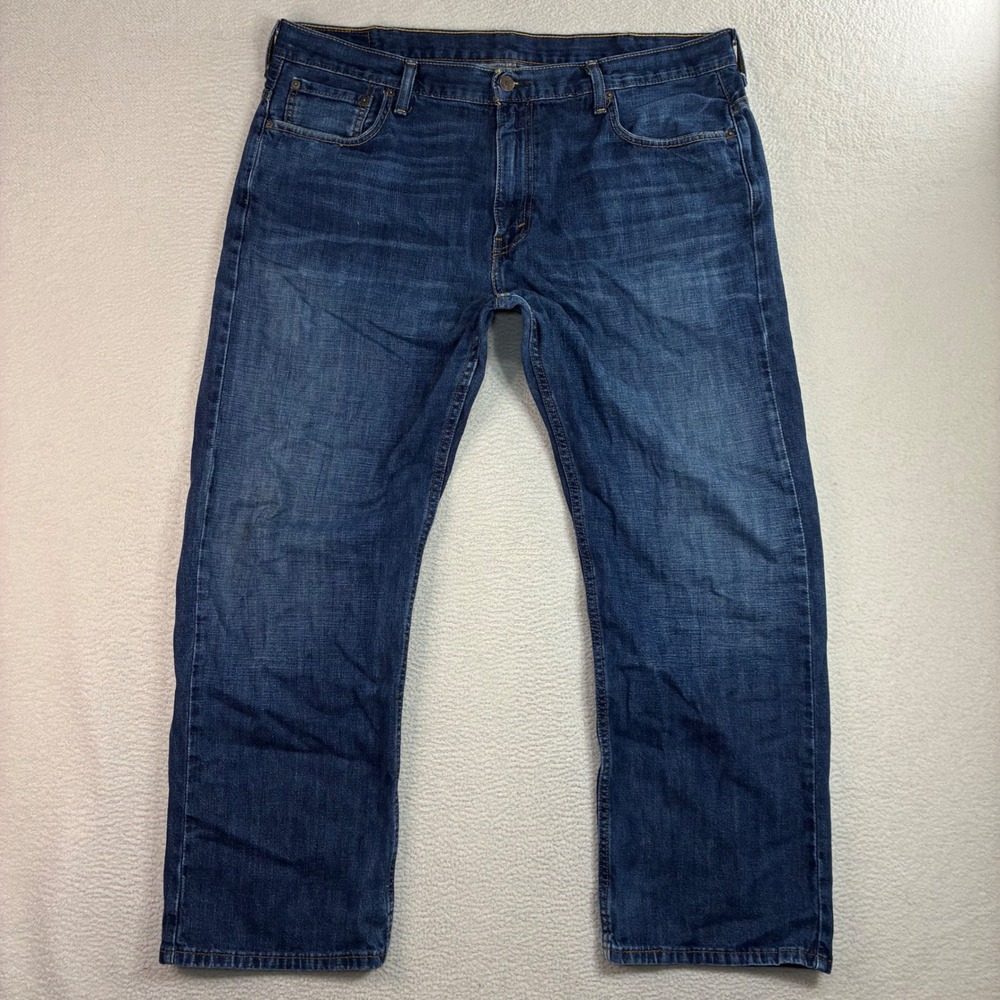 Levis 569 Loose Straight Jeans Men 38x30 Blue Faded Skater Baggy Whiskered